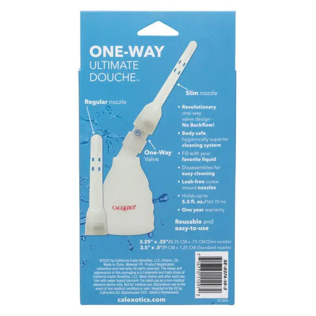 One-Way Ultimate Douche - Clear – body-safe materials | Fu'Cha Exotics