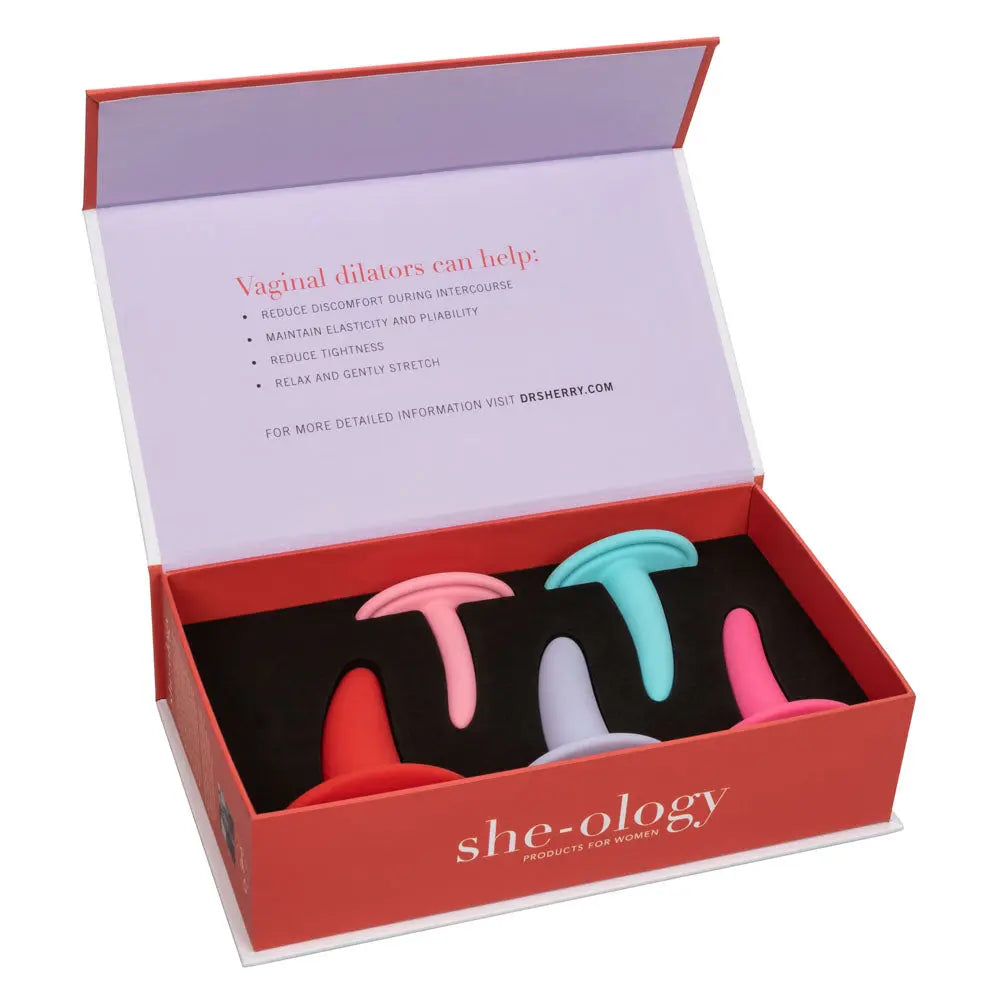 She-Ology 5-Piece Wearable Vaginal Dilator Set – body-safe materials | Fu'Cha Exotics