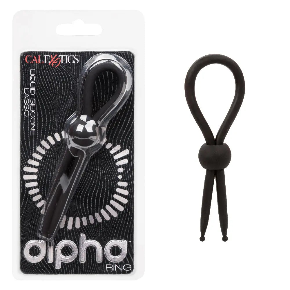 Alpha Liquid Silicone Lasso - Black – body-safe silicone fully waterproof | Fu'Cha Exotics