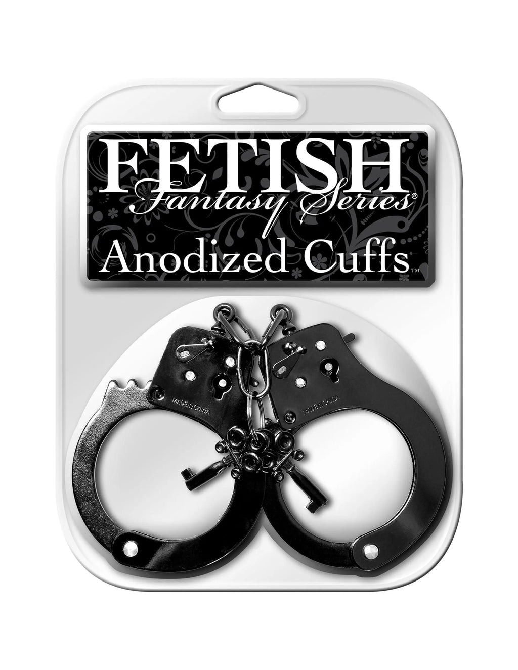 Fetish Fantasy Series Anodized Cuffs - Black – body-safe materials | Fu'Cha Exotics