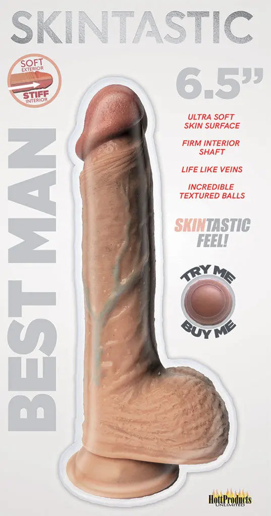 Skinsations - Skintastic Series - Best Man - 6.5 Inches – body-safe materials | Fu'Cha Exotics