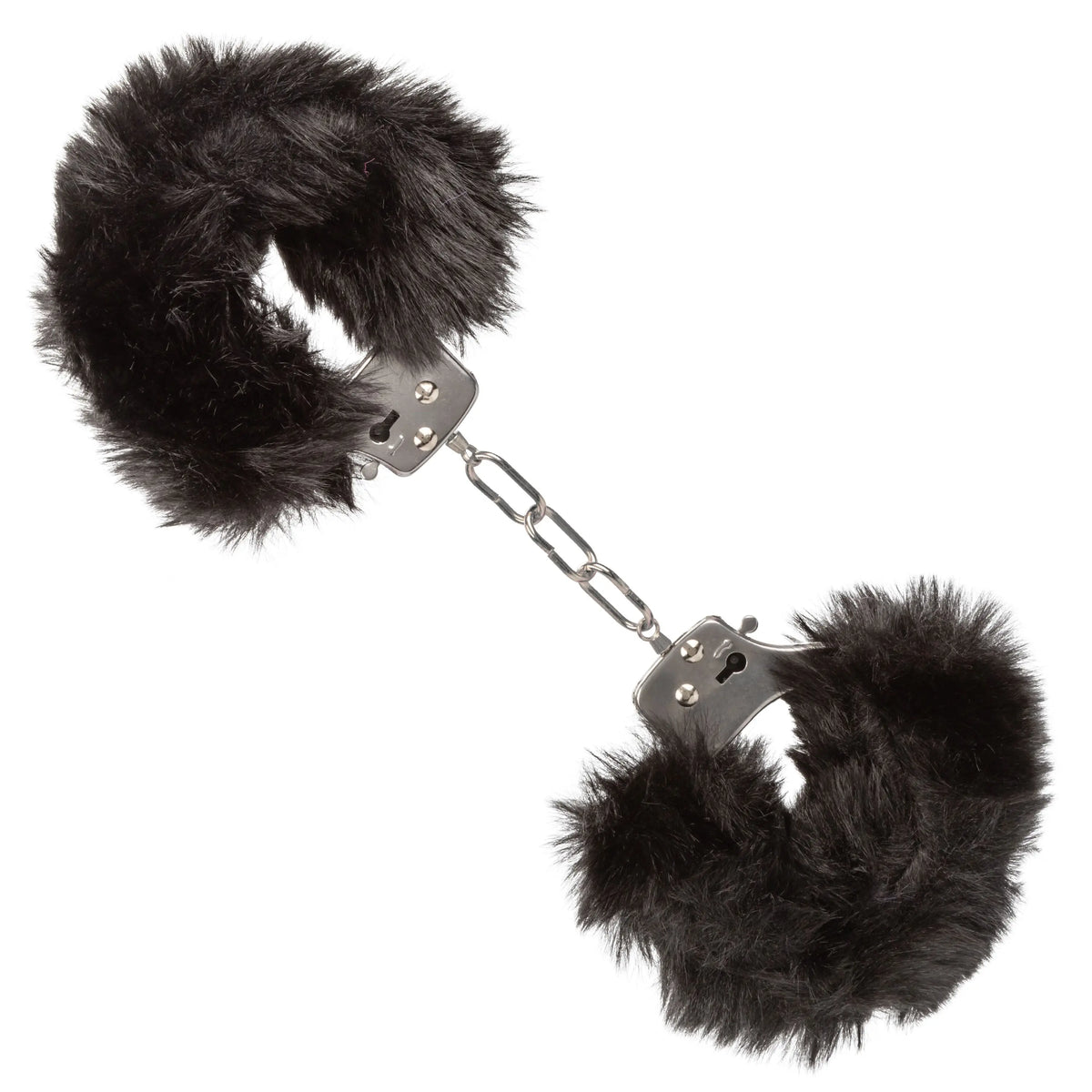 Ultra Fluffy Furry Cuffs - Black – body-safe materials | Fu'Cha Exotics