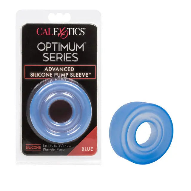 Advanced Silicone Pump Sleeve - Blue – body-safe silicone | Fu'Cha Exotics