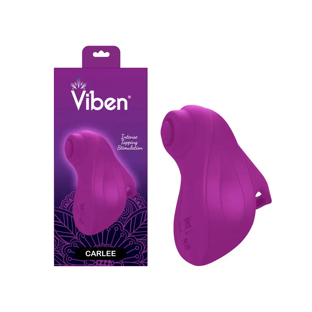 Carlee Tapping Finger Vibe -Berry – body-safe materials | Fu'Cha Exotics