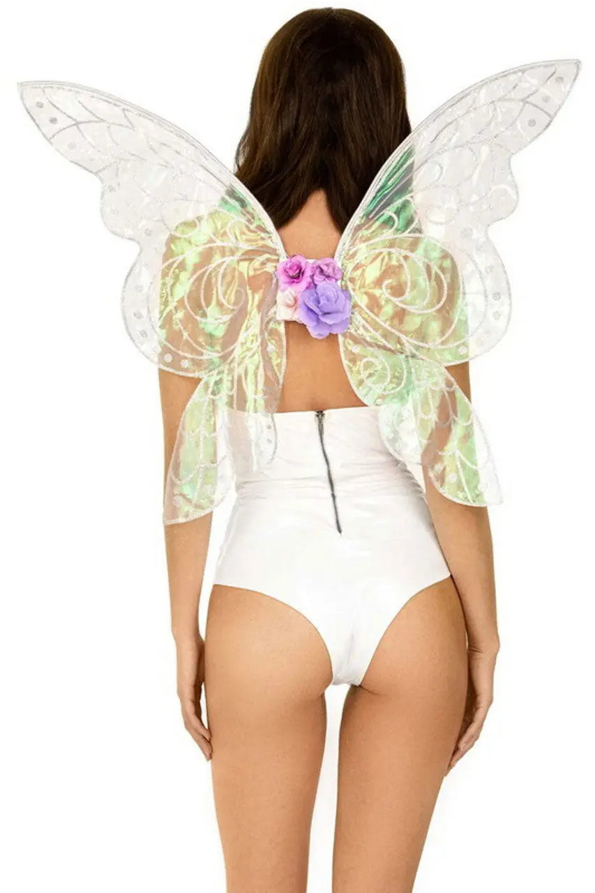 Iridescent Glitter Fairy Wings - One Size - Multicolor – body-safe materials | Fu'Cha Exotics