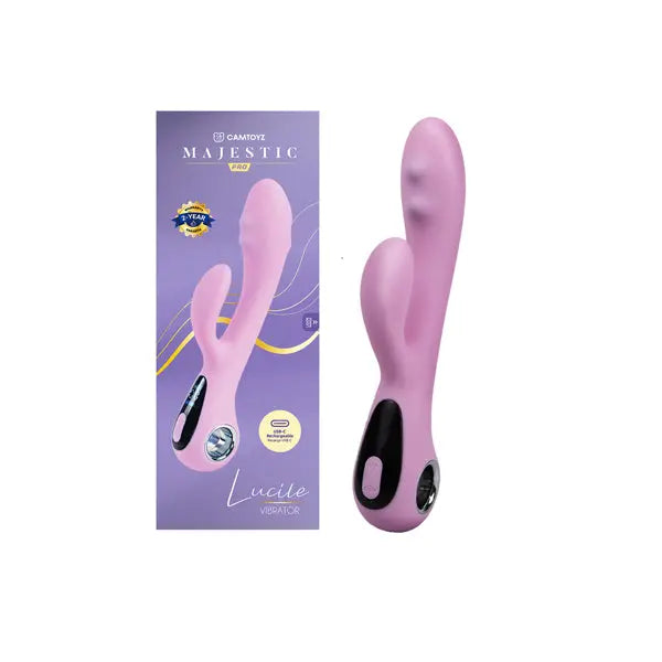 Vibrator Lucile Majestic Pro - Purple – body-safe silicone 10 vibration modes | Fu'Cha Exotics