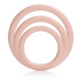 Ivory silicone support rings, three stacked loops