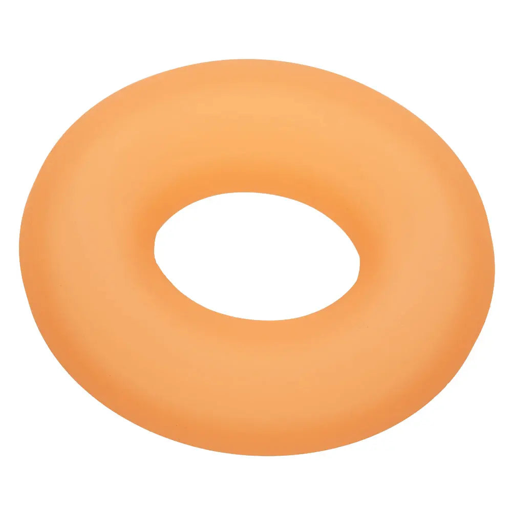Alpha Glow-in-the-Dark Liquid Silicone Prolong Medium Ring - Orange – body-safe materials | Fu'Cha Exotics