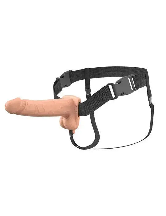 Fantasy X-Tensions Elite 7" Vibrating Hollow Silicone Strap-on - Light – body-safe materials | Fu'Cha Exotics