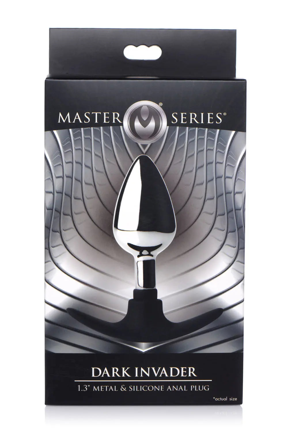 Dark Invader Metal and Silicone Anal Plug - Medium - – body-safe silicone | Fu'Cha Exotics