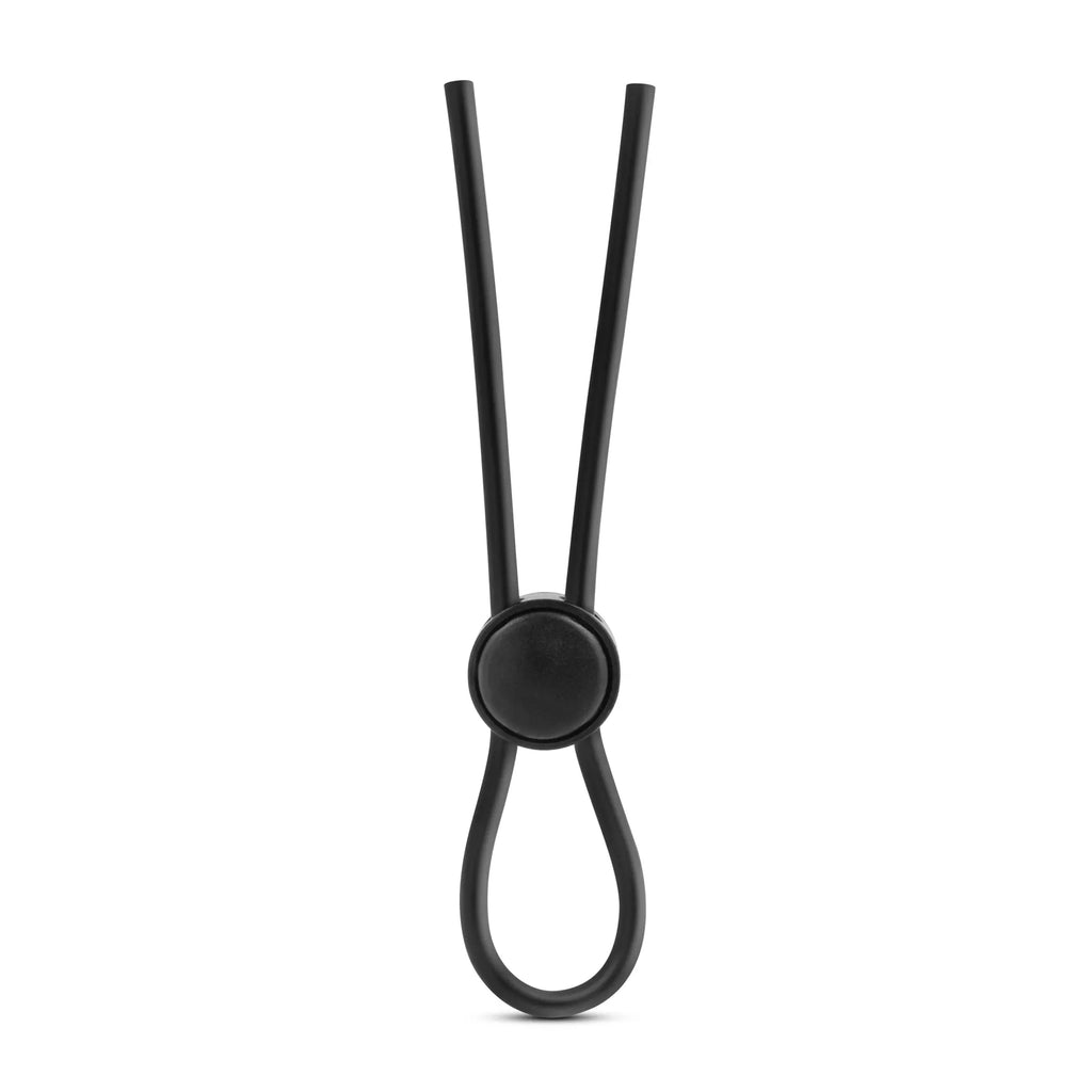 Stay Hard - Silicone Loop Cock Ring - Black – body-safe silicone adjustable intensity | Fu'Cha Exotics