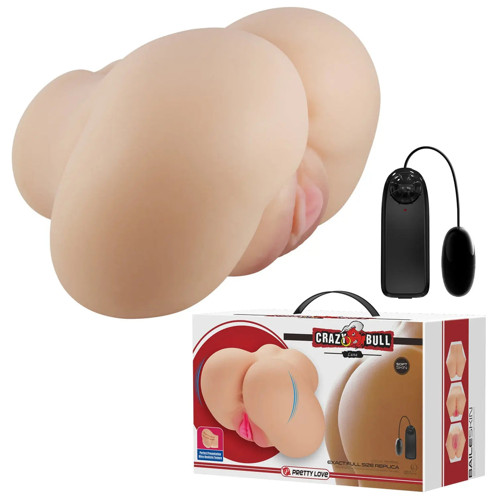 Luna Realistic Vagina and Ass Vibrator - Light – body-safe materials | Fu'Cha Exotics