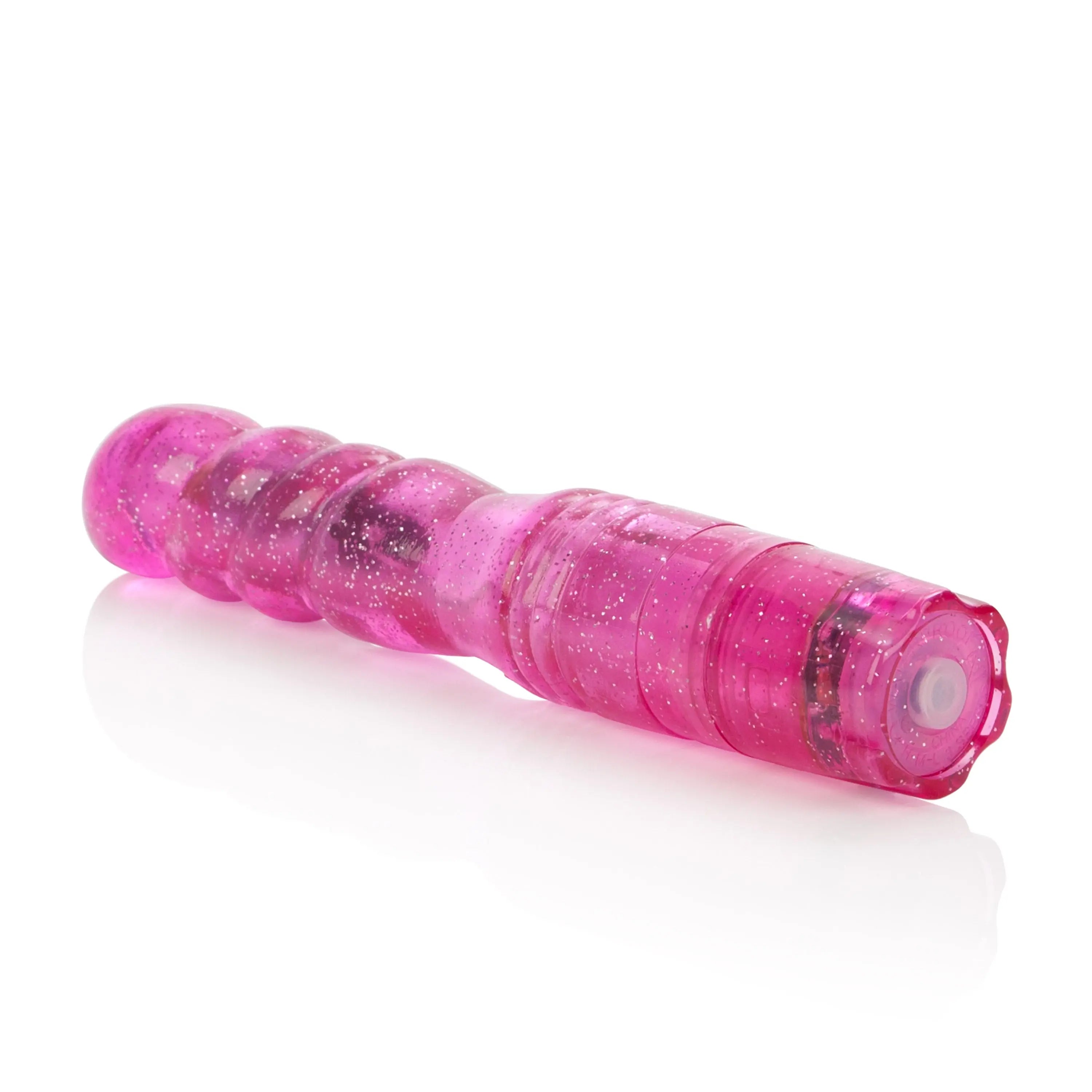 Sparkle Softees Swirl pink glitter cylindrical wand with rounded ends