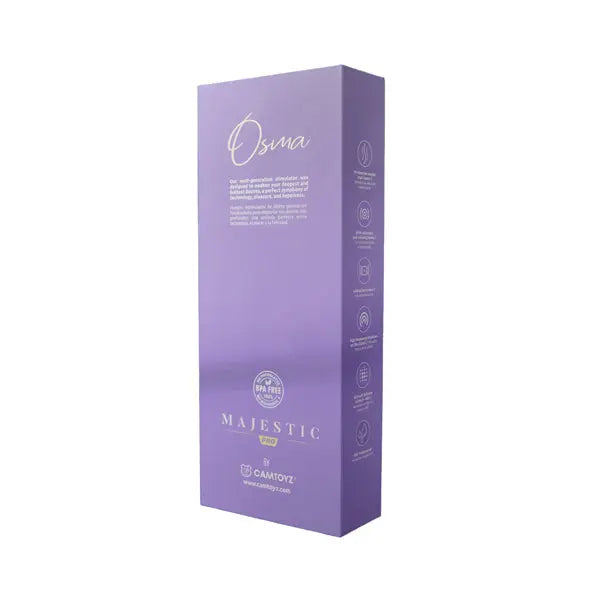 Vibrator Osma Majestic Pro - Purple – body-safe silicone 10 vibration modes | Fu'Cha Exotics