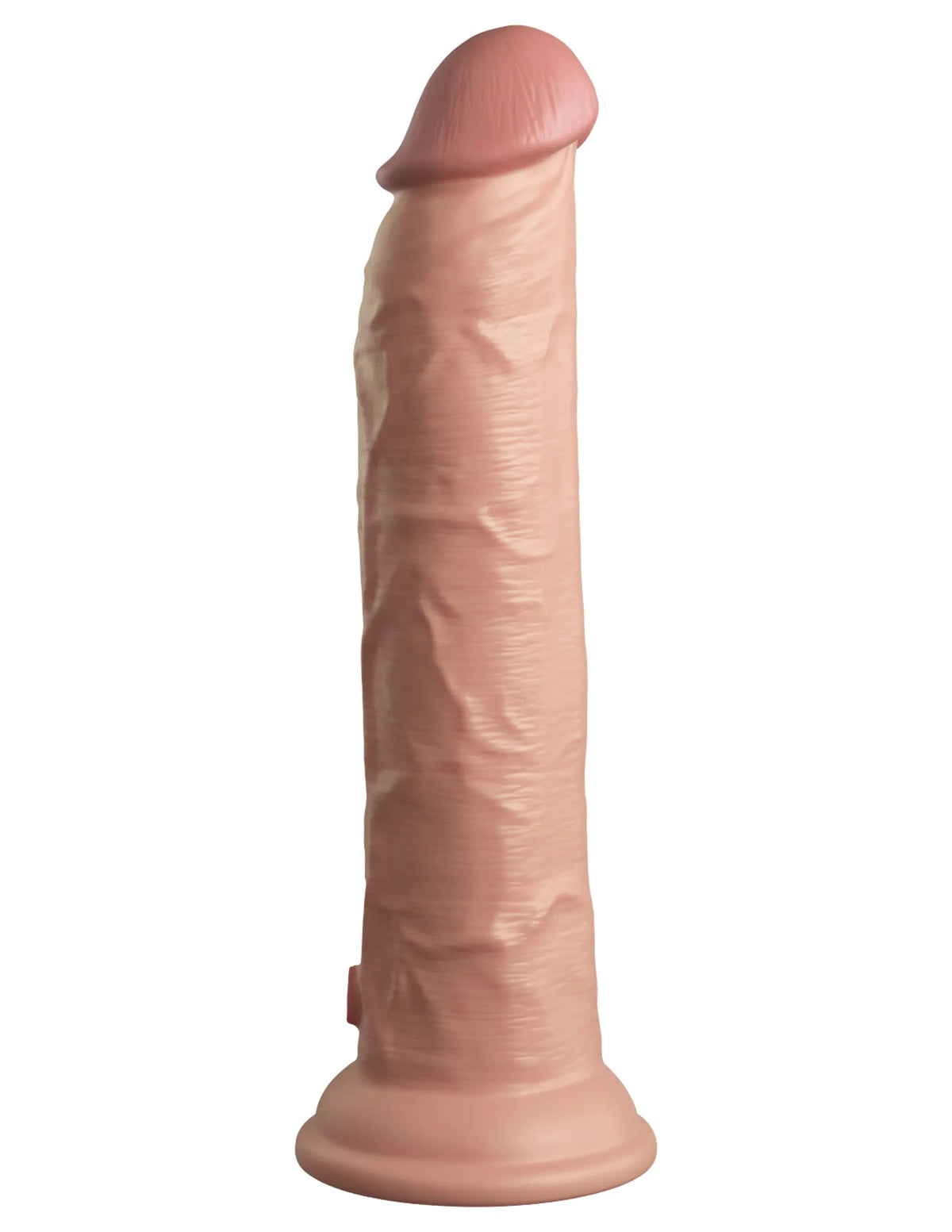 King Cock Elite 9 Inch Vibrating Silicone Dual Density Cock With Remote - Light – body-safe materials | Fu'Cha Exotics