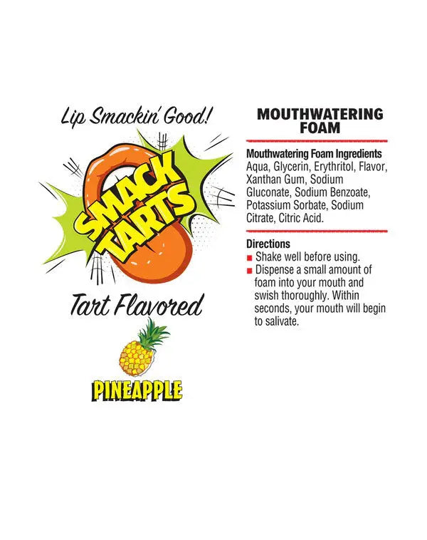 Smack Tarts Mouthwatering Foam 2.7oz - Sour Pineapple – body-safe materials | Fu'Cha Exotics