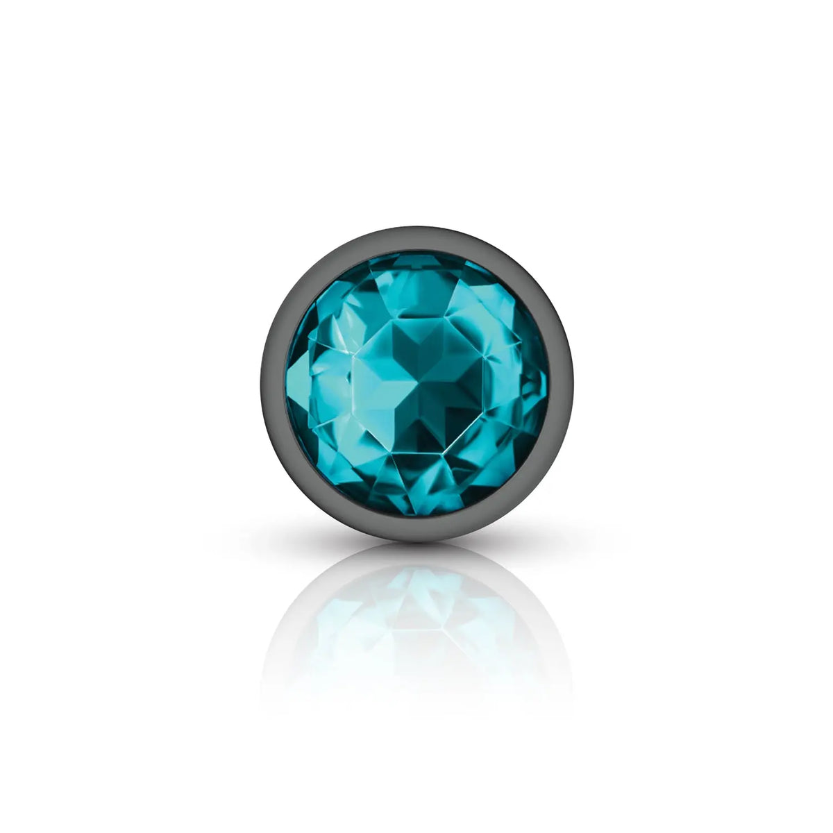 Teal Round Gem Anal Trainer Kit - Gunmetal – body-safe materials | Fu'Cha Exotics