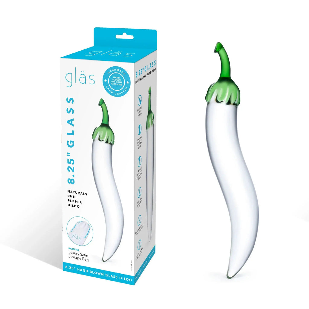 Glas Naturals Chili Pepper Dildo – body-safe materials | Fu'Cha Exotics