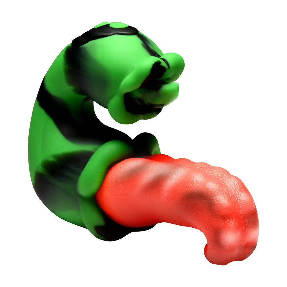 Tongue Lasher Silicone Vibrator - Green – body-safe materials | Fu'Cha Exotics