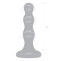 Segmented butt plug with three rounded sections and wide flared base