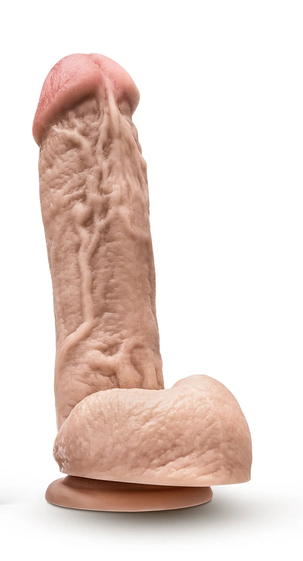 Dr. Skin - Mr. D - 8.5 Inch Dildo With Balls - Beige – body-safe materials | Fu'Cha Exotics