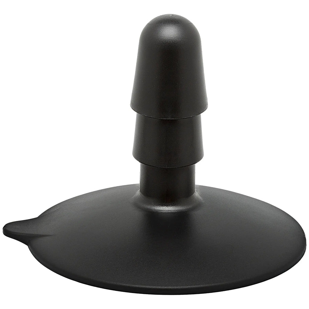 Vac-U-Lock Large Black Suction Cup Plug – body-safe materials suction stimulation | Fu'Cha Exotics