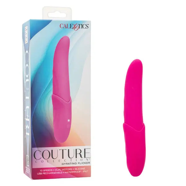 Couture Collection Gyrating Flicker - Pink – body-safe materials | Fu'Cha Exotics