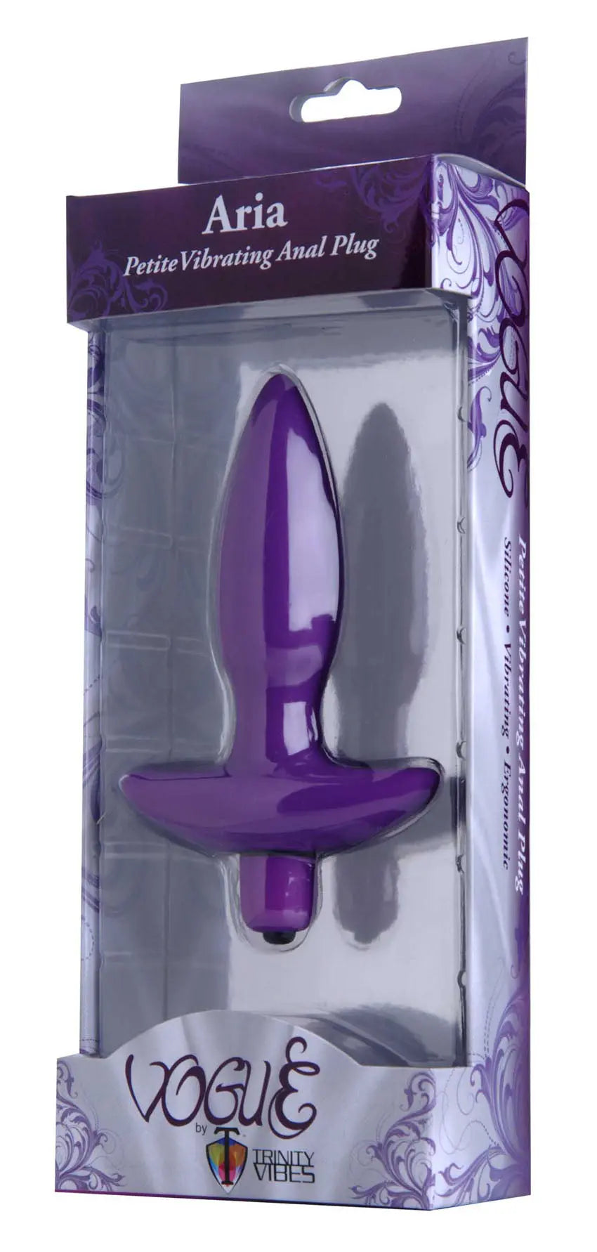 Aria Vibrating Silicone Anal Plug - Small – body-safe silicone | Fu'Cha Exotics