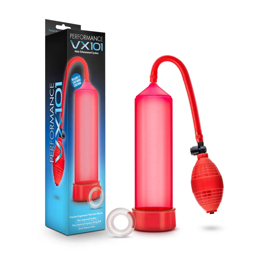 Performance - Vx101 Male Enhancement Pump - Red – body-safe materials | Fu'Cha Exotics
