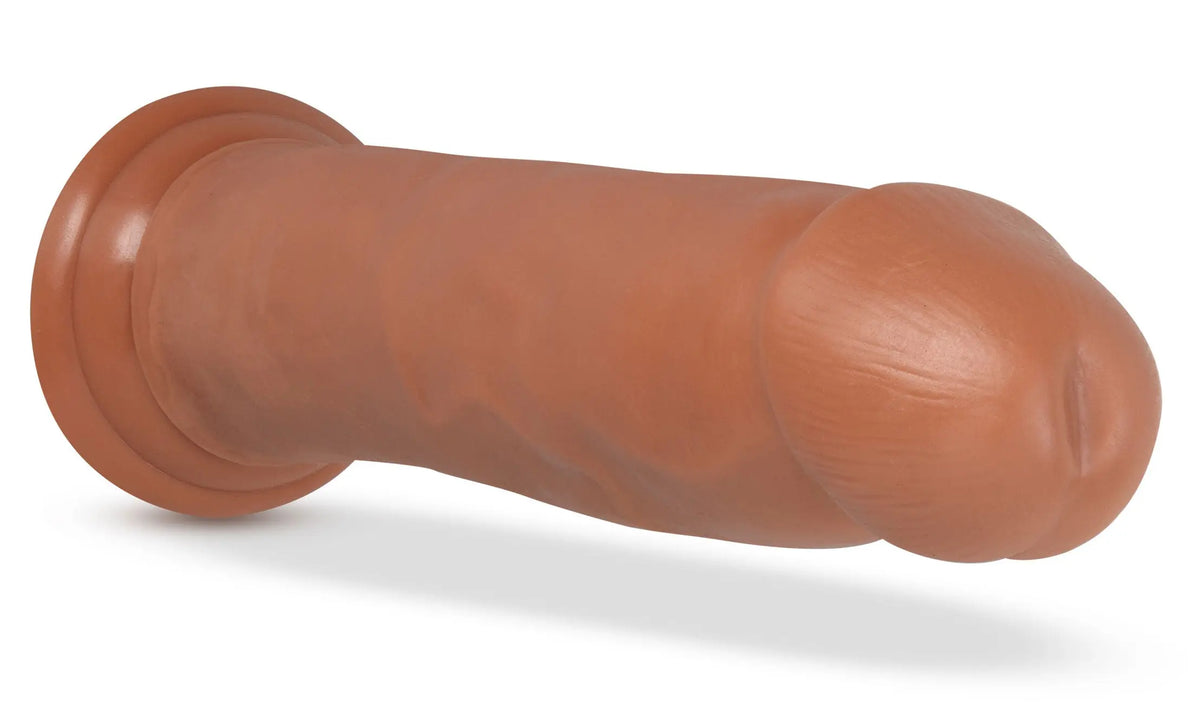 Au Naturel - Carlos - 9 Inch Dong - Mocha Mocha – body-safe materials | Fu'Cha Exotics