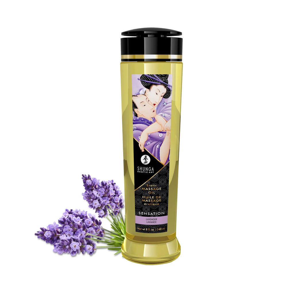 Massage Oils - Sensation - 8 Fl. Oz. Lavender – body-safe materials | Fu'Cha Exotics