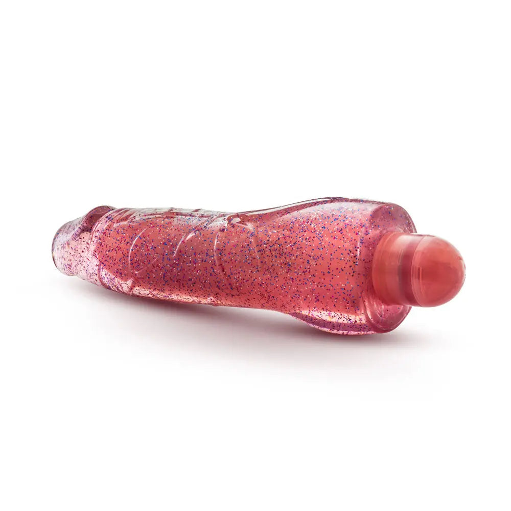 Glow Dicks - Molly Glitter Vibrator - Pink – body-safe TPE fully waterproof | Fu'Cha Exotics