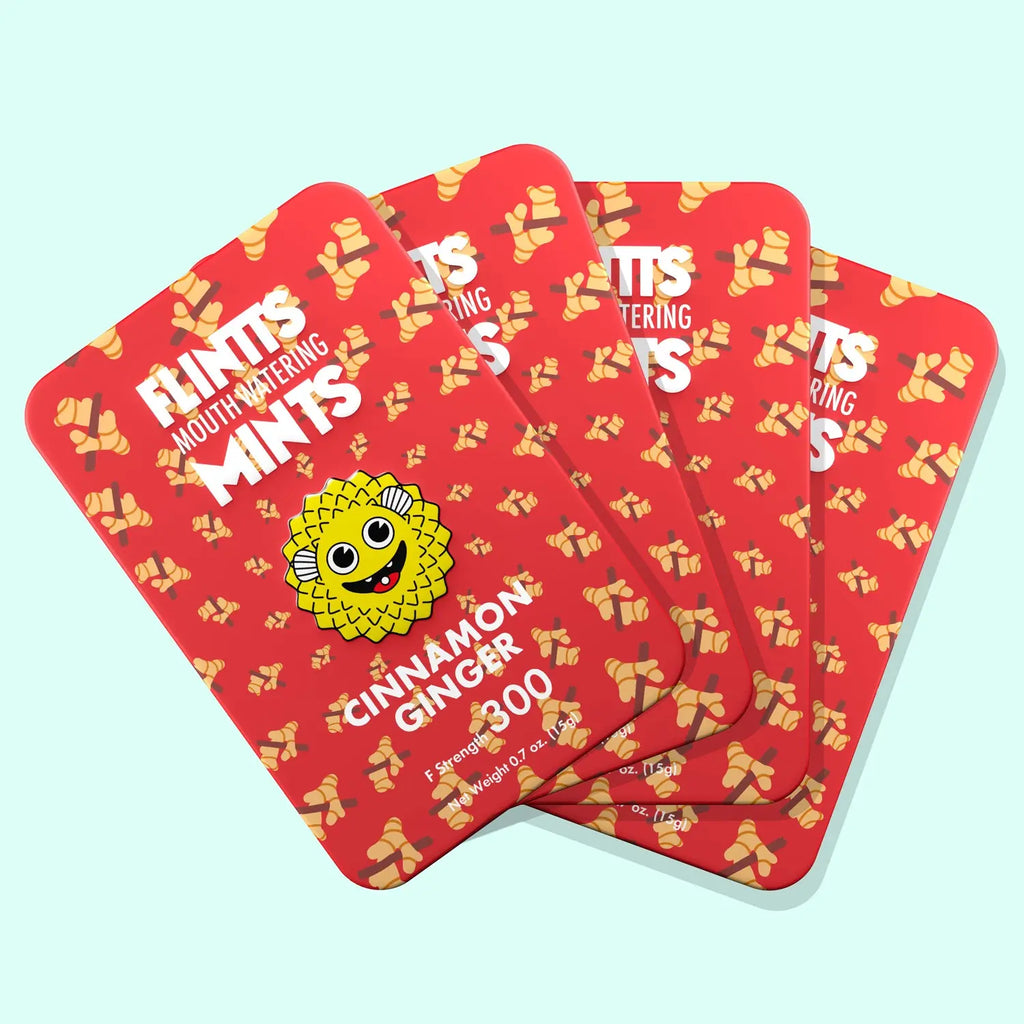 Flintts Mouth Watering Mints Cinnamon Ginger - F-Strength 300 – body-safe materials | Fu'Cha Exotics