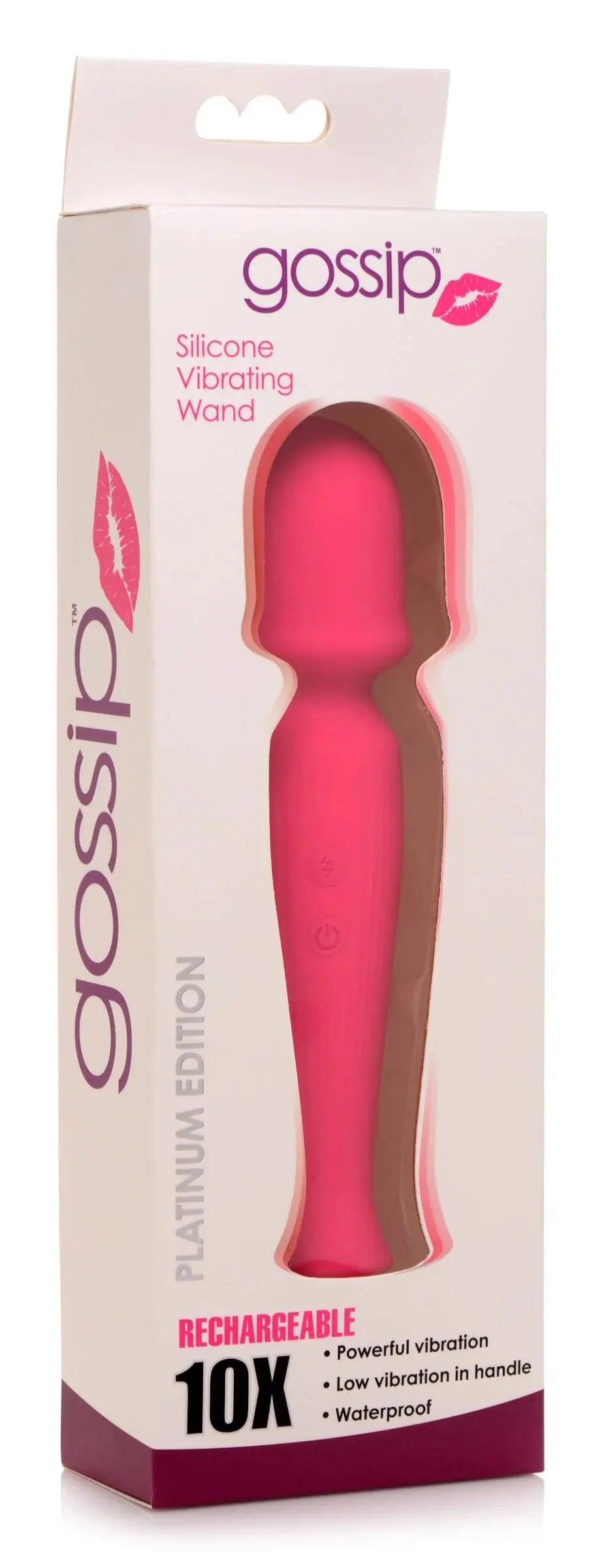 Silicone Wand Massager - Magenta – body-safe silicone 3 vibration modes | Fu'Cha Exotics