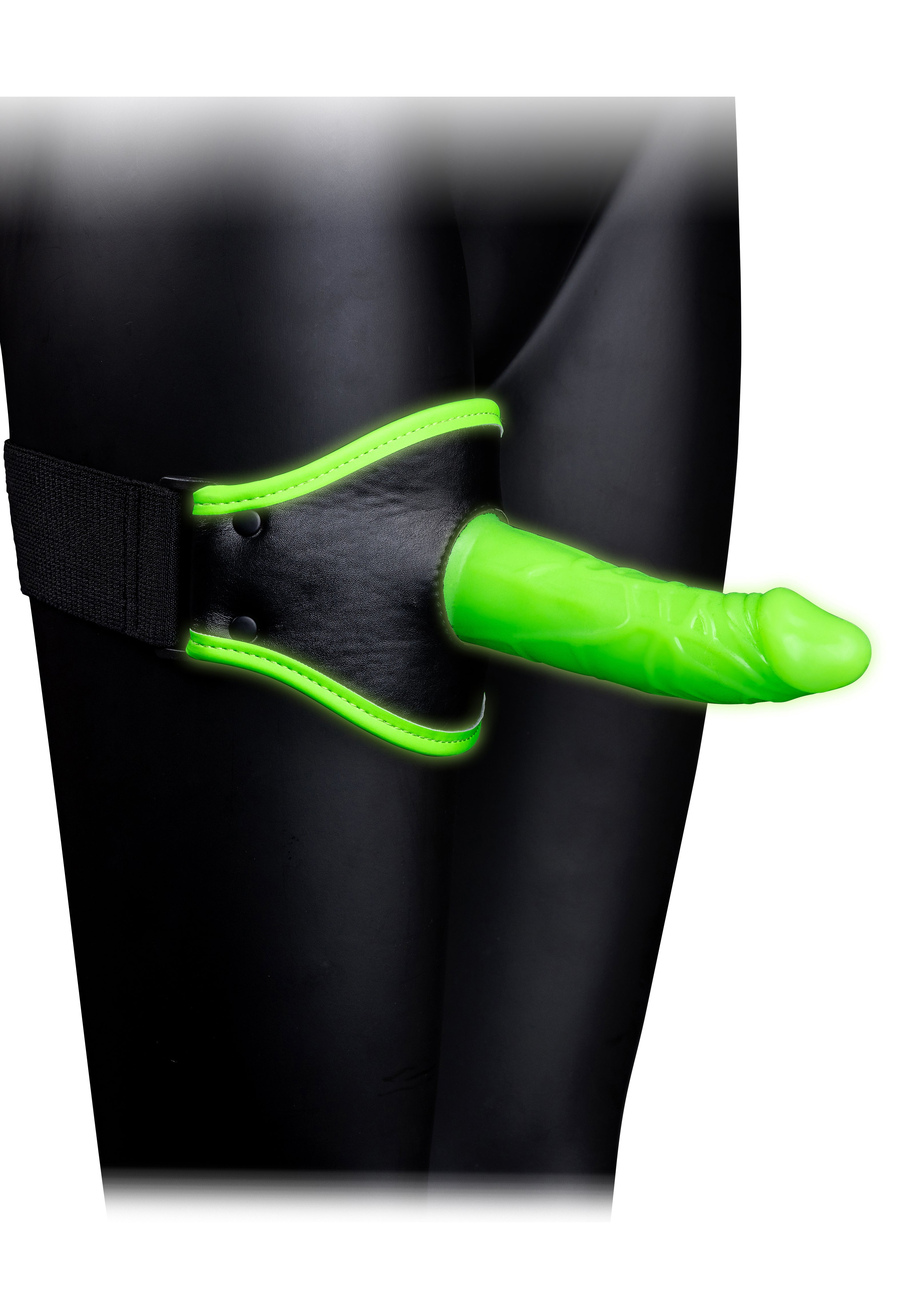 Thigh Strap-on With Silicone Dildo 5.7 Inch - Glow in the Dark