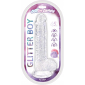 Cotton Candy - Glitter Boy 6.5" Suction Cup Dildo - Clear