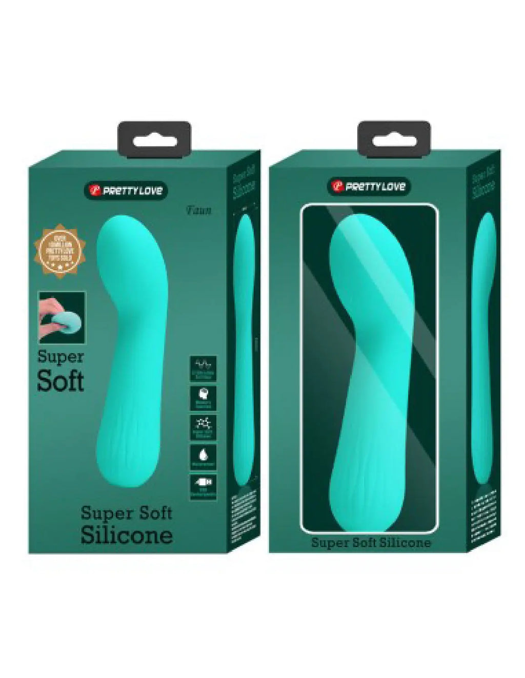 Faun Rechargeable Vibrator - Turquoise – body-safe silicone USB-rechargeable | Fu'Cha Exotics