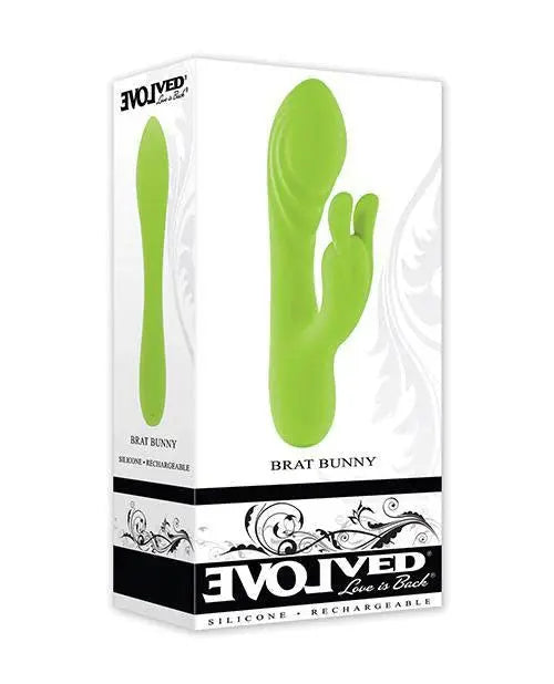 Brat Bunny - Green – body-safe silicone USB-rechargeable | Fu'Cha Exotics