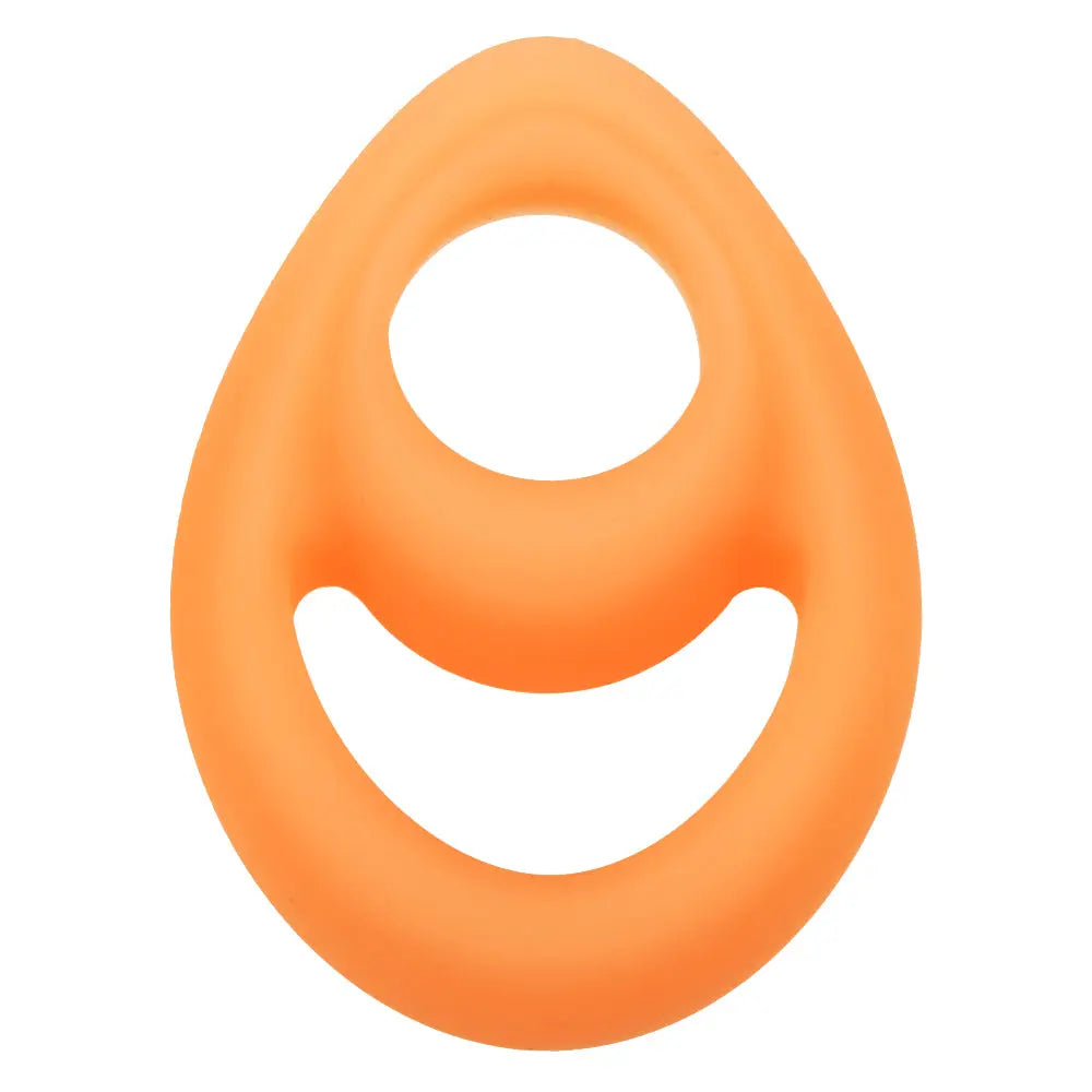 Alpha Glow-in-the-Dark Liquid Silicone Teardrop Ring - Orange – body-safe materials | Fu'Cha Exotics