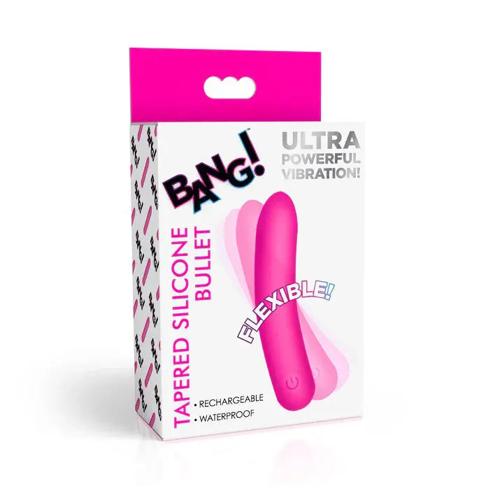 Tapered Flexible Silicone Bullet - Pink – body-safe silicone 3 vibration modes | Fu'Cha Exotics