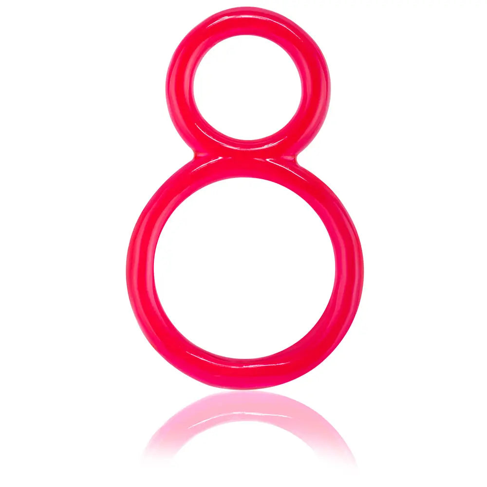 Ofinity Double Ring - Red – body-safe materials | Fu'Cha Exotics