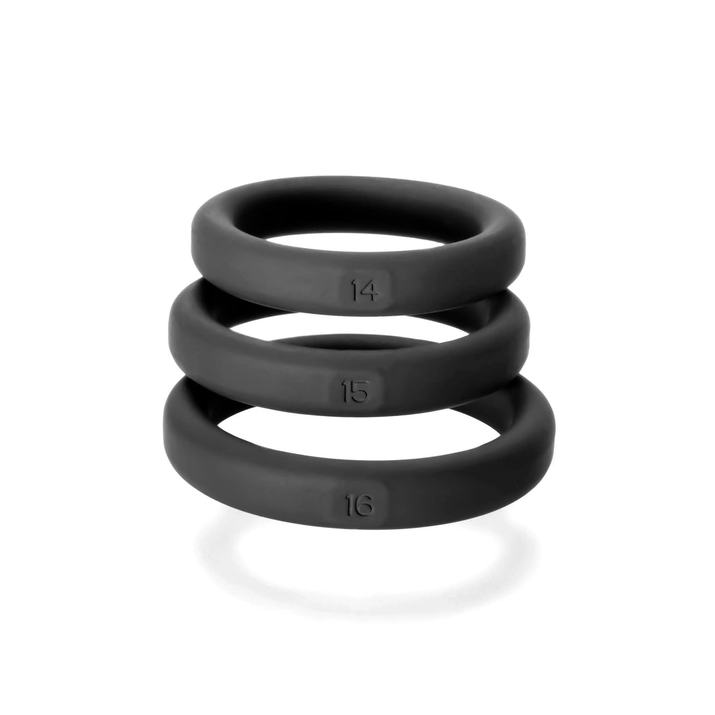 Xact- Fit 3 Premium Silicone Rings - #14, #15, #16 – body-safe silicone | Fu'Cha Exotics