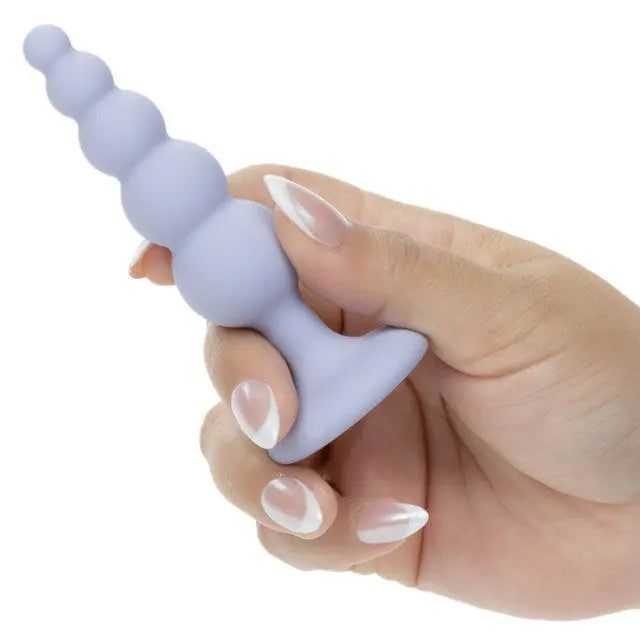 First Time Crystal Beaded Duo - Purple – body-safe materials | Fu'Cha Exotics