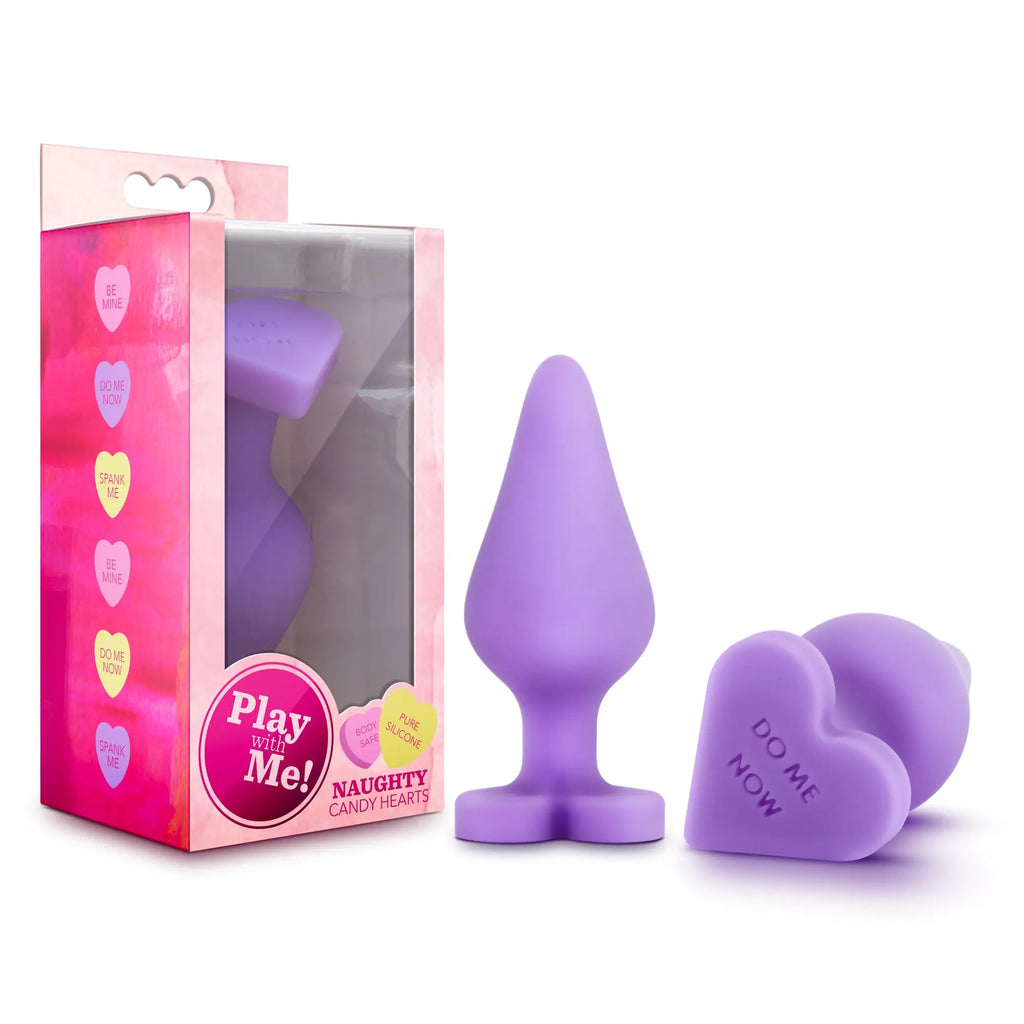 Naughty Candy Heart - Do Me Now - Purple – body-safe silicone | Fu'Cha Exotics