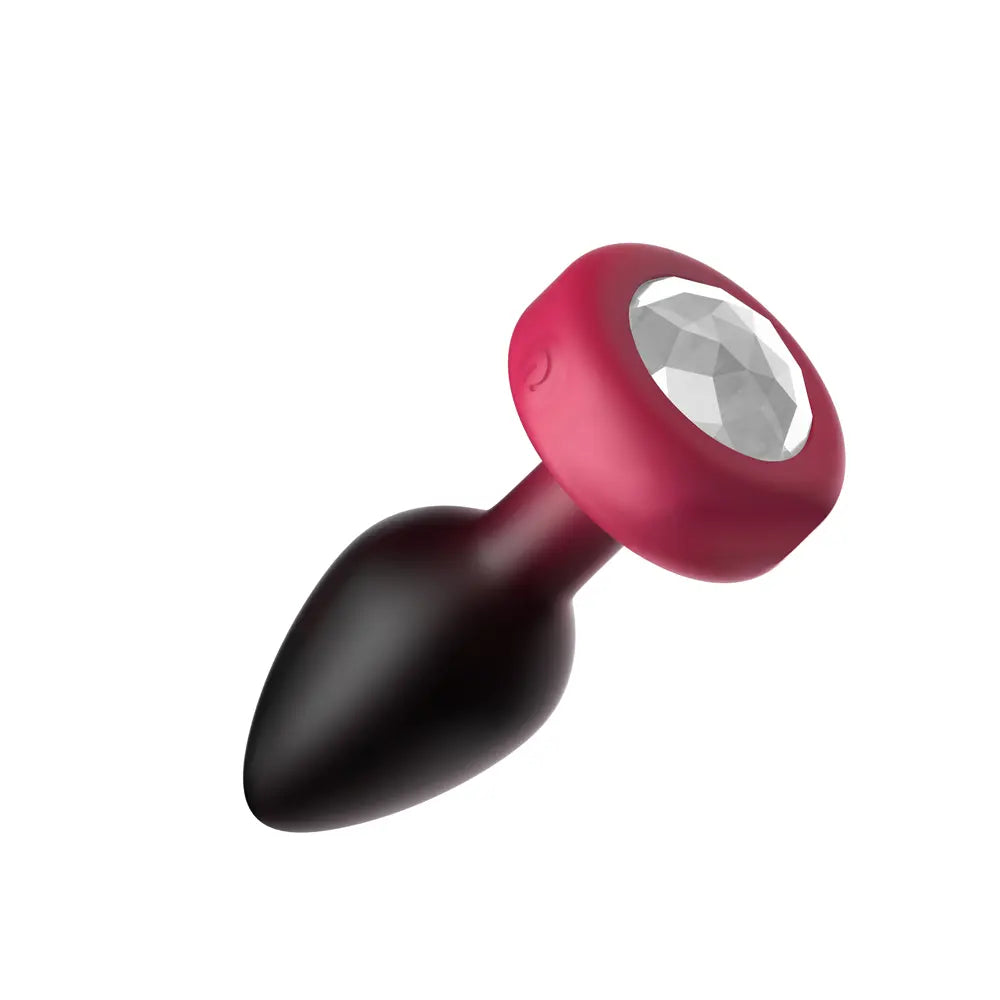 Eluxe Vibrating Clr Gem Rbyombre Plug Md With Remote – body-safe materials | Fu'Cha Exotics