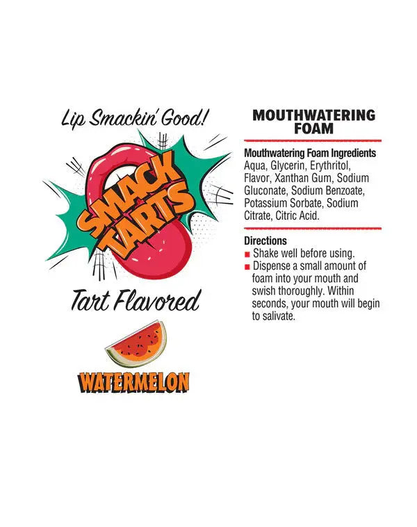 Smack Tarts Mouthwatering Foam 2.7oz - Sour Watermelon – body-safe materials | Fu'Cha Exotics