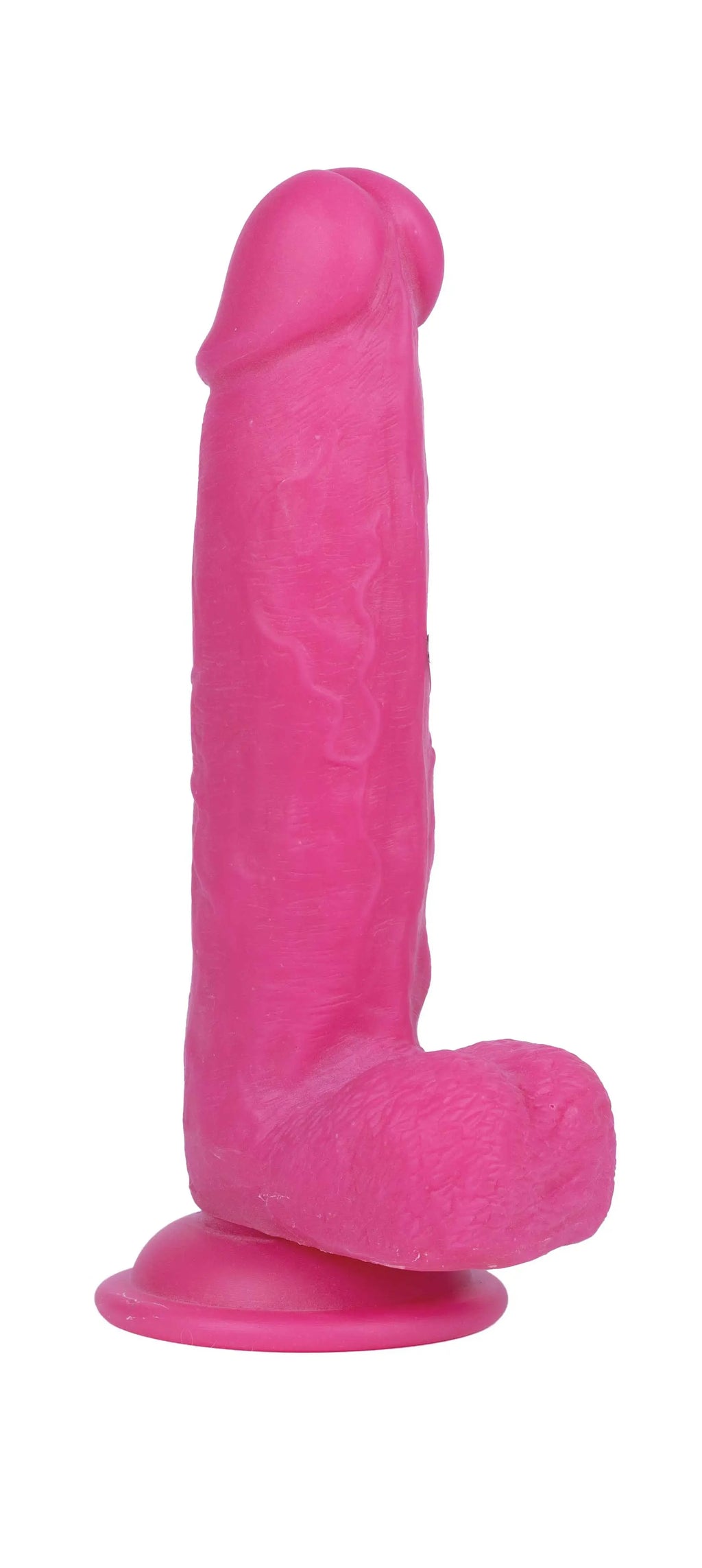 Real Skin Mr. Pink 7.5" Dual Layer Dildo – body-safe materials | Fu'Cha Exotics
