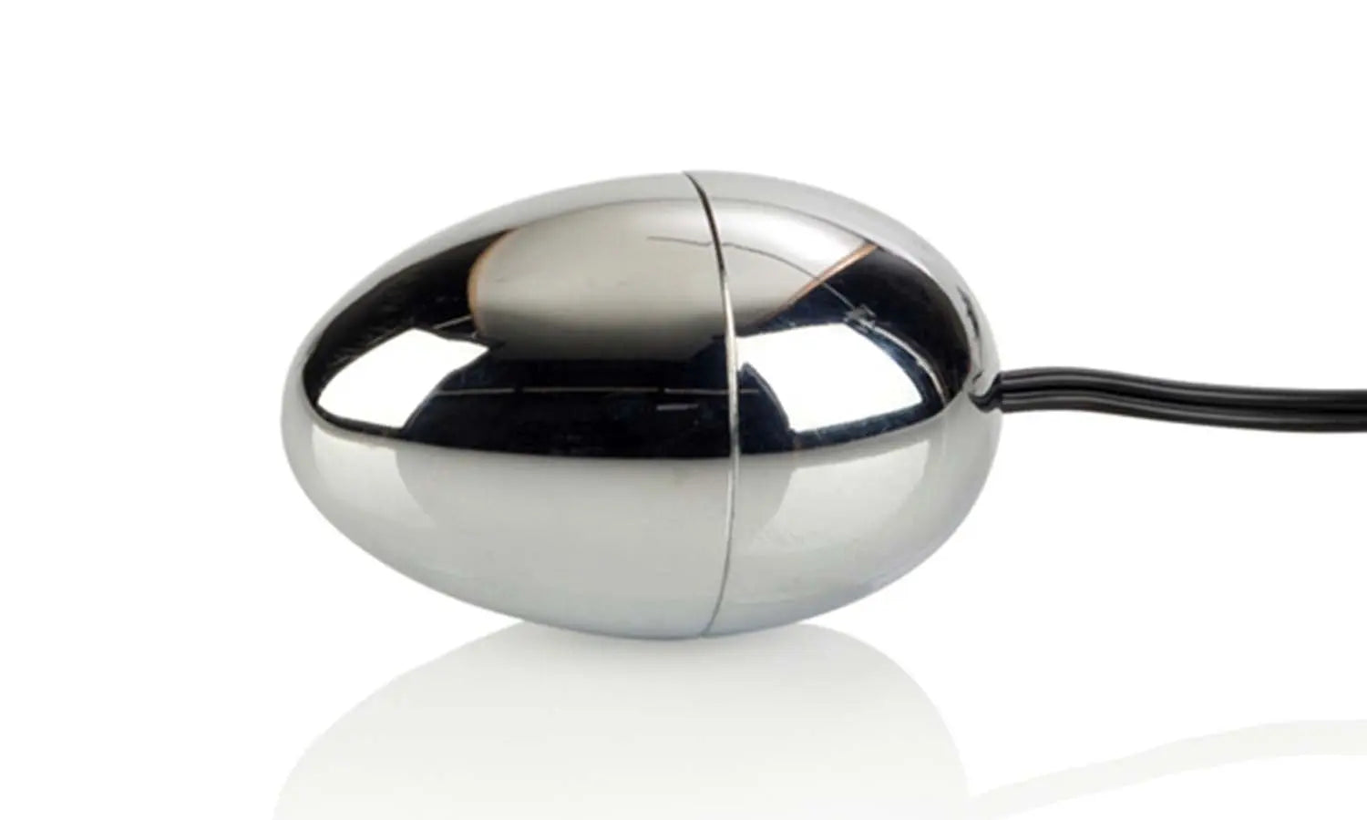 Colt egg-shaped power device with chrome finish and black cable