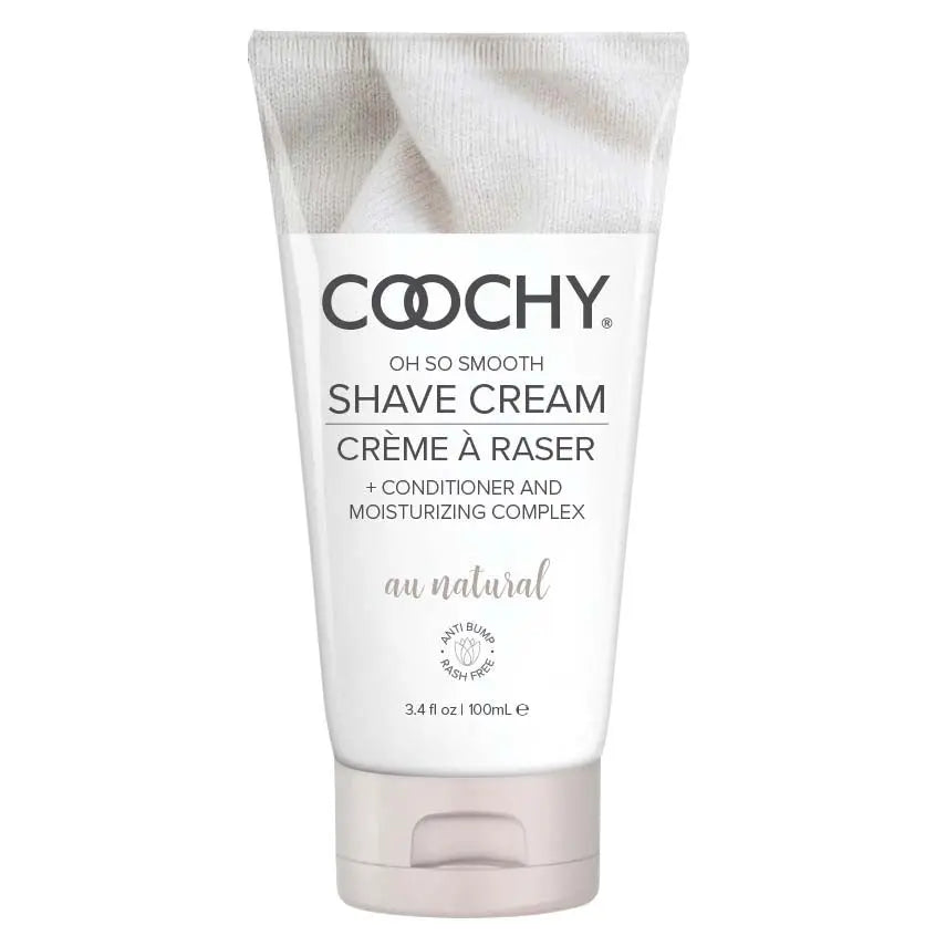 Coochy Shave Cream - Au Natural - 3.4 Oz – body-safe materials | Fu'Cha Exotics
