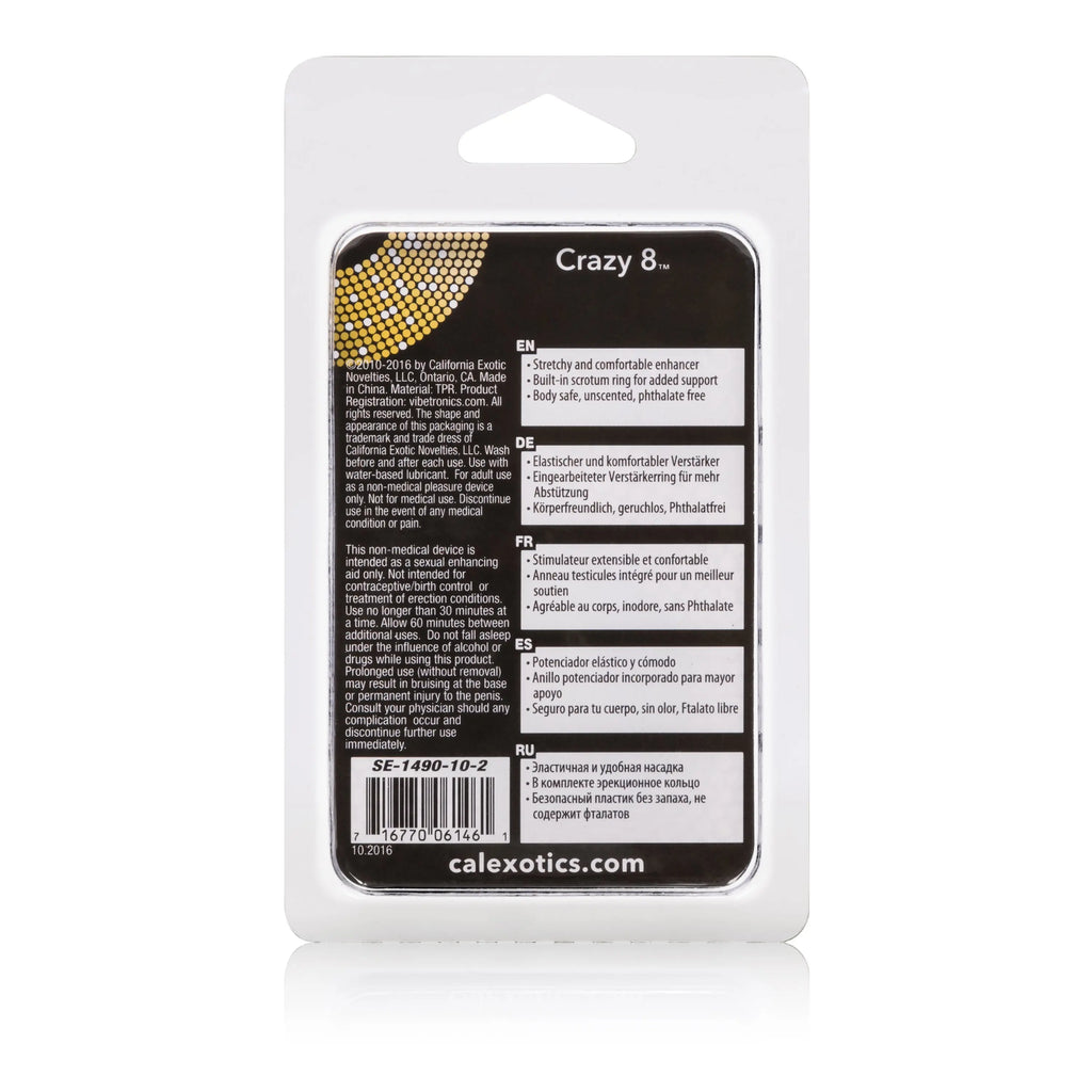 Crazy 8 Ring - Black – body-safe materials | Fu'Cha Exotics